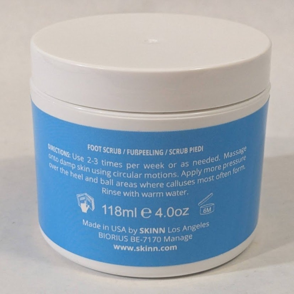 SKINN Non-Negotiables DermAppeal Foot Scrub Sea Salts Eucalyptus 4oz 118ml NEW - Picture 2 of 6